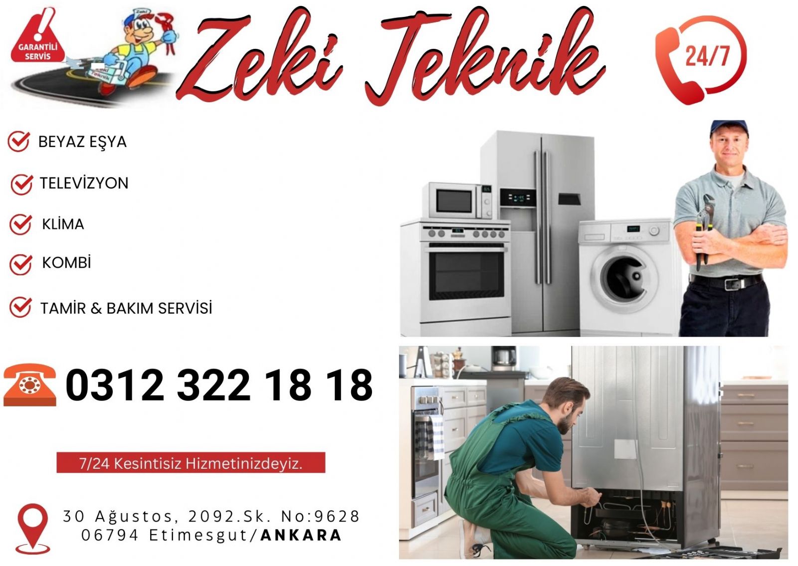 etimesgut - beyaz esya - servisi